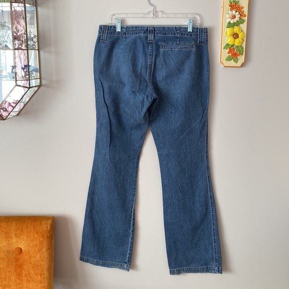 Vintage Flared Long Fit Denim Jeans - Picture 6 of 11